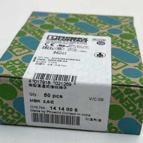 50x Phoenix Contact MBK 25E 14 14 00 6 Minidurchgangsklemme