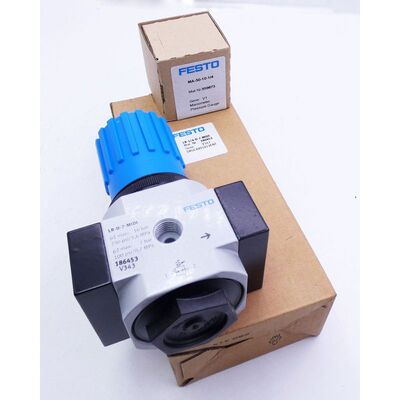 Festo LR-1/4-D-7-MIDI 186453 Druckregelventil+MA-50-10-1/4 M