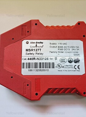 ALLEN BRADLEY MSR127T  440RN23125  GUARDMASTER  SAFETY RELAY