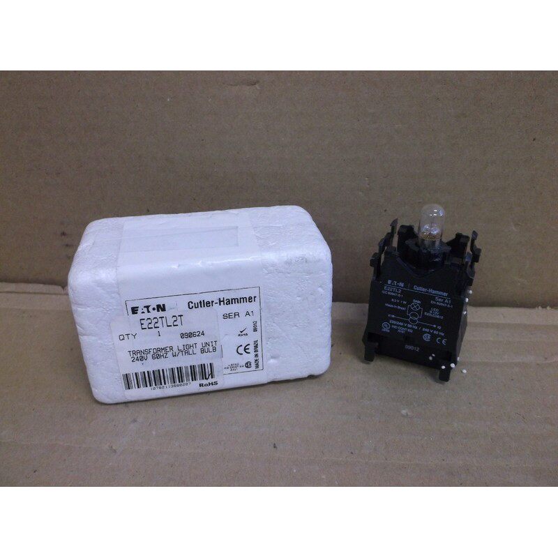 E22TL2T Cutler Hammer Eaton 全新带盒 按钮变压器块带灯泡