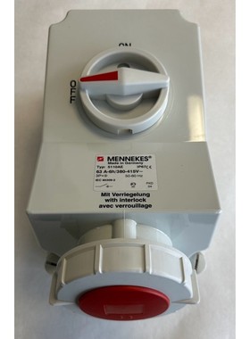 Mennekes Wanddose Duo 5110AE  63A6h  380415V  5060Hz  Neu oh