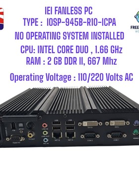 IEI Fanless Qty Type IOSP-945B-R10-ICPA. MT Black Box Parts