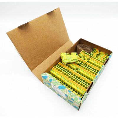 47x Phoenix Contact PT 6-PE 32 11 82 2 Schutzleiter-Reihenkl