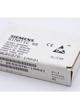 Siemens Simatic S5 6ES5 376-1AA31 E: 01 Memory Submodul -sea