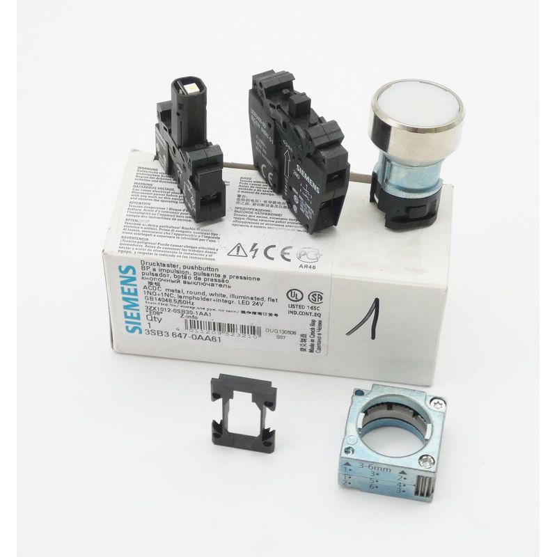Siemens 3SB3 647-0AA61 3SB3647-0AA61 E: 08 Leuchtdrucktaster
