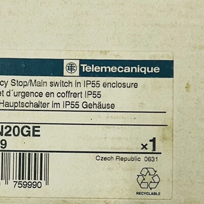 Neu Telemecanique VCFN20GE Notfall Stopp  Hauptschalter IN I
