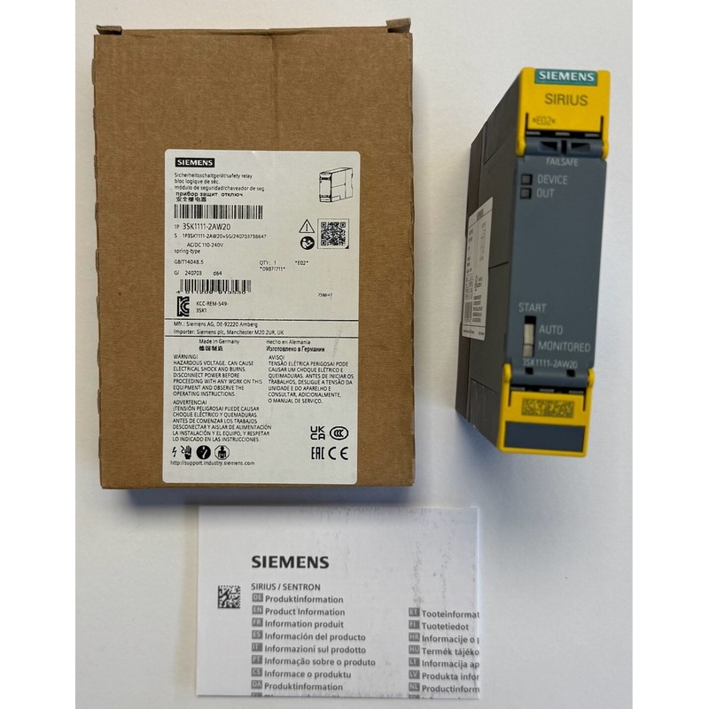 Siemens Sicherheitsschaltger?t / 3SK1111-2AW20 / Neu in OVP