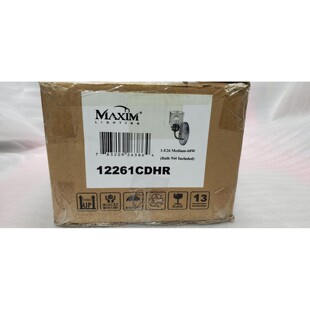 Maxim Lighting Acadia 1 灯壁灯,传统 - 12261 CDHR 全新。 Buld