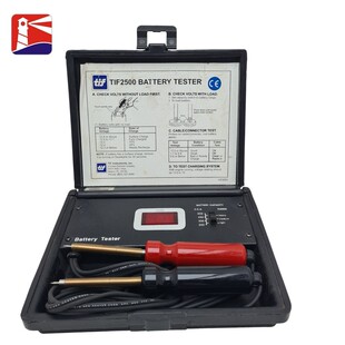 TIF2500 Batterietester. Testet Gleichstrom-Volt, Ladezustand
