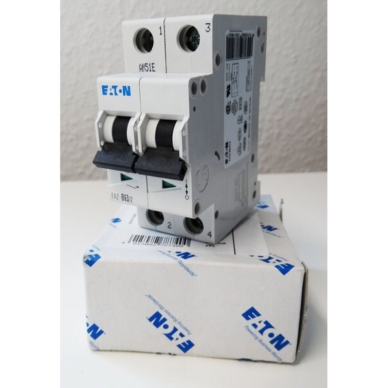 Eaton Moeller FAZ-B63/2 63A 2 Pol. 278740 Leitungsschutzscha