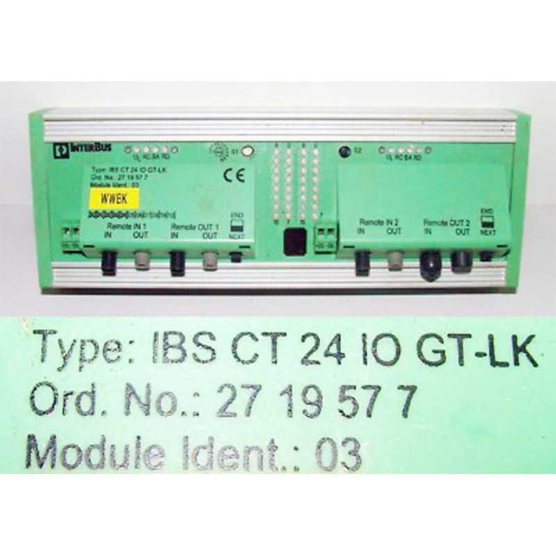 Phoenix Contact IBS CT 24 IO GT-LK IBSCT24IOGTLK Ord. Nr. 27