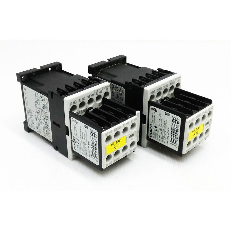 2x Siemens SIRIUS 3RH1140-1AP00 E:04 + 3RH1911-1FA40 E:02 +