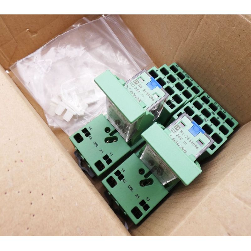 2x Phoenix Contact PR2-RSP3-LDP-24DC/4X21AU 2834766 Relaismo