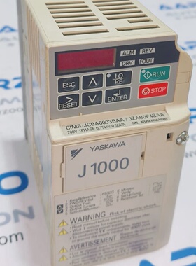NEU YASKAWA J 1000 CIMRJCBA0003BAA 075 kW 1 PHASE 200240 VAC