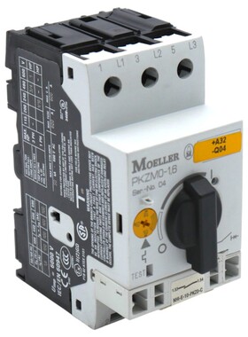 Moeller PKZM0-1,6 Motorschutzschalter + NHI-E-10-PKZ0-C Hilf