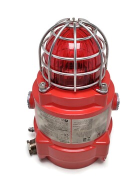 e2s BExBG05D-P RED Ex Proof Flashing Beacon. 230 Volts. Made