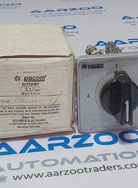 1Pc RECOM SPA6216D 16A 250VAC Drehschalter Neu IN Karton