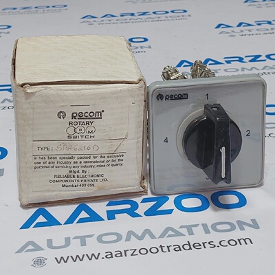 1 Pezzo RECOM SPA6216D Grigio SELETTORE ROTATIVO 16A 250VAC