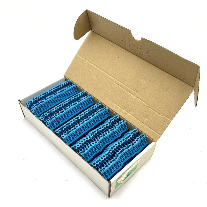 100x Wieland WK 2,5 / U BL / V0 57.503.0055.6 Durchgangsklem