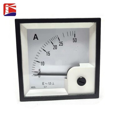 ElTIME Steuerelemente Bewegende Spule Ammeter 0 ~ 550 Amps.