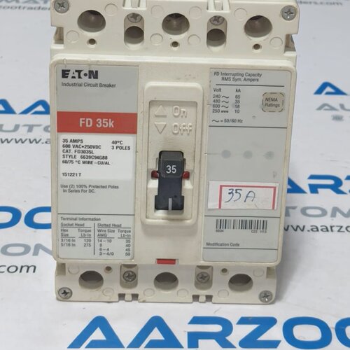 Disjoncteur Industriel Eaton FD3035L Utilis 3P 35 Amps FD 35