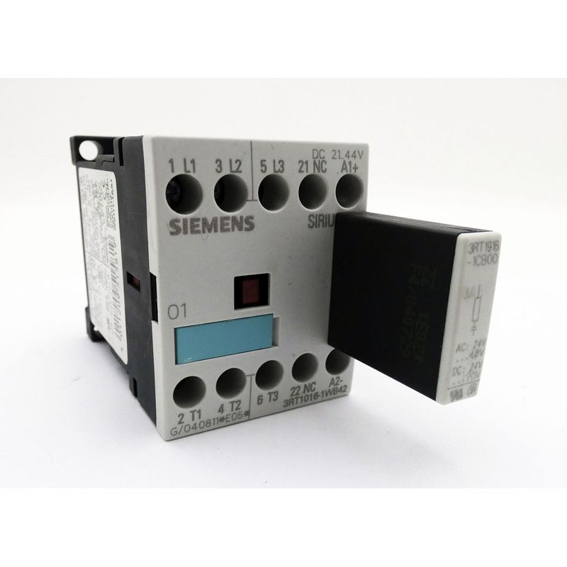 Siemens Sirius 3RT1016-1WB42 E:05 Schütz+3RT1916-1CB00 E:02