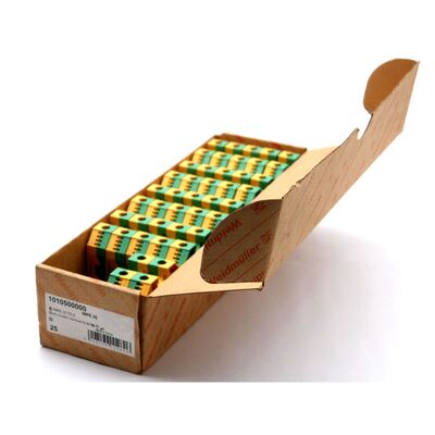 22x Weidmüller WPE 35 101500000 Schutzleiter-Reihenklemme -