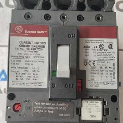 Ge SELA36AT0030 Spettri RMS Corrente Limitante Disgiuntore 3