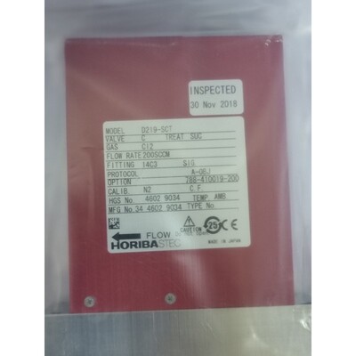 Horiba STEC D219-SCT C12 200 SCCM,Lam 788-410019-200 流量计,