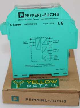 PEPPERLFUCHS KFD2CR41.2O TRANSMITTER POWER SUPPLY PN 228758