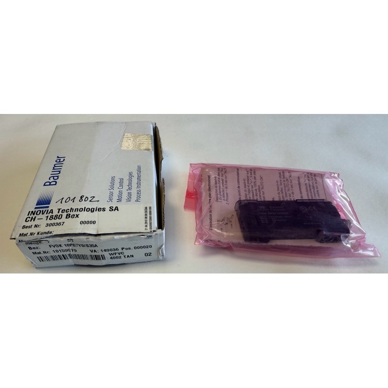 Baumer Lichtleiter-Sensor / 159579 / FVDK10P67Y0/S35A / Neu