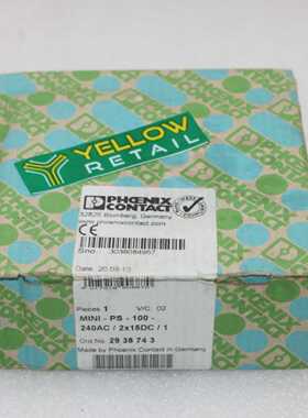 PHOENIXCONTACTMINIPS100240AC2X15DC1电源供应2938743100240V