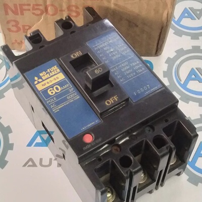 Nuovo Interruttore Senza Fusibile MITSUBISHI NF60SS 60A 600V