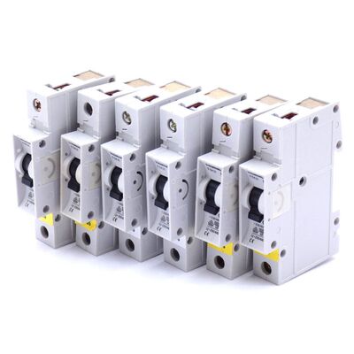 6x Siemens 5SX21 B10 230/400V Leitungsschutzschalter Circuit