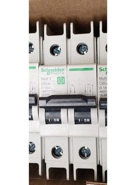 QTY 1 SCHNEIDER 电动 M9F43215 C60BP 2P D 15A 480/277V