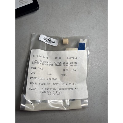 IGUS WSM-0810-08 CY LINDER BUSH 适用于 PLAIN BEARING BI