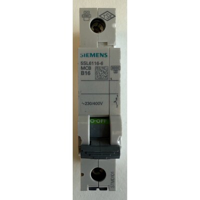 Siemens Leitungsschutzschalter / 230/400V~ / B16 / 16A / 5SL