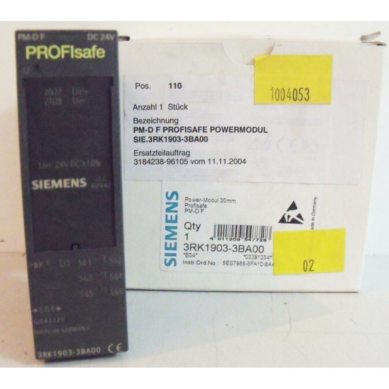 Siemens 3RK1903-3BA00 3RK1 903-3BA00 Profisafe E-Stand: 04 -