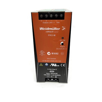 Weidmuller PRO-M 24 Volts 10 Amps Adjustable Power Supply. M
