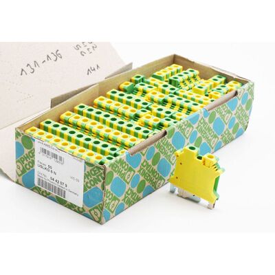 50x Phoenix Contact USLKG 6 N 0442079 Schutzleiter-Reihenkle