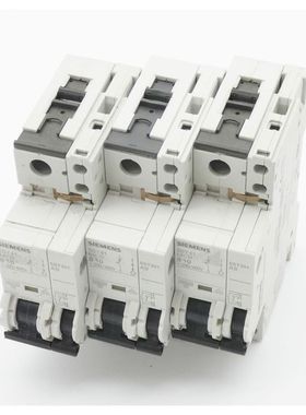 3x Siemens 5SY41 MCB B10 5SY4110-6 + 5ST301.AS 5ST3010 Schut