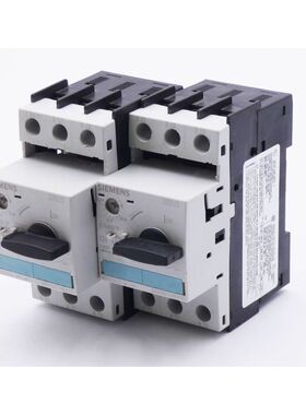 2x Siemens 3RV1021-0BA10 E: 04 Leistungsschalter -used-