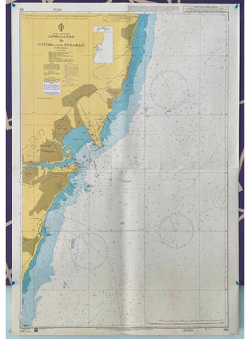 Admiralty 599 BRAZIL EAST COAST APPROACHES TO VITORIA AND TU