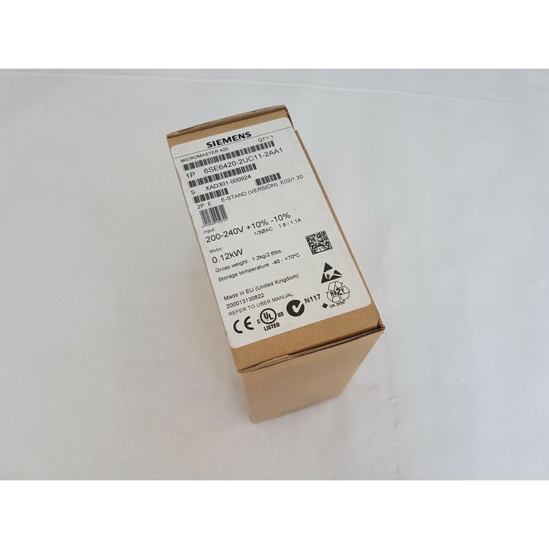 Siemens Micromaster 420 6SE6420-2UC11-2AA1 0,12KW 200..240V