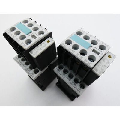 2x Siemens 3RH1140-1BB40 E:05 Hilfsschütz + 3RH1911-1GA04 E