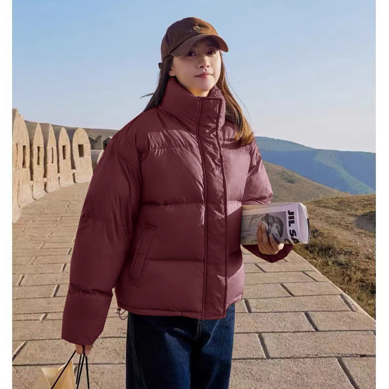 免费送2024新款反季韩版羽绒棉服女短款宽松百搭女外套
