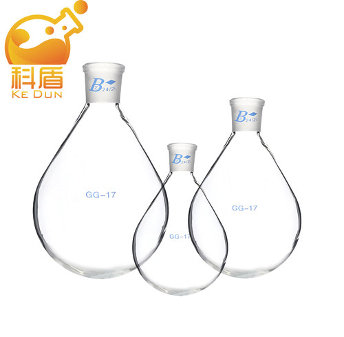 茄形烧瓶旋转瓶25/50/100/250/500/1000/2000/3000ml19#24#29#旋转蒸发仪配件反应 支持定做