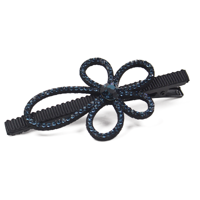 镂空蝴蝶水晶钻发夹长款甜美范