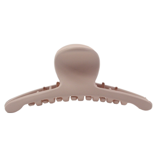 夏日磨砂甜美纯色抓夹中号韩国发抓发量少发尾夹显气质温柔奶油色