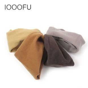 大地色系宽边毛巾粗发圈组合装韩国加宽扎高马尾发绳圈高弹多发量